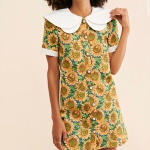 Sister Jane Sunflower Dress with White Collar